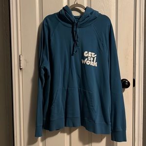 Goodfellow & CO Blue Hoodie Get To Work